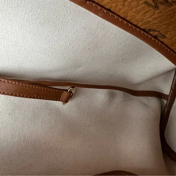 MCM Cognac and Orange Visetos Tote - Picture 13 of 15